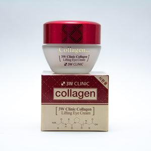 3W Clinic Collagen Lifting Eye Cream, 35 ml:  The Collagen Lifting Eye Cream is an intensive lifting eye treatment that contains marine collagen and other natural ingredients. It helps reduce fine lines and eye bags around eye area. Gives a lot of moisture and leaves no heavy residues.6