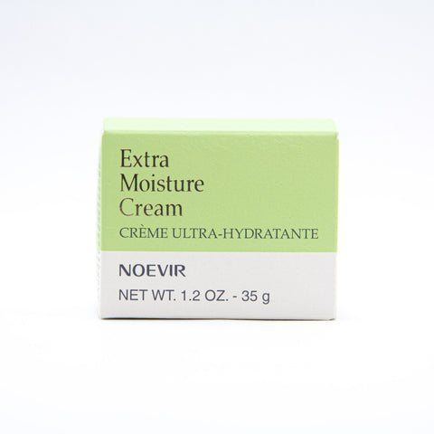 Noevir Extra Moisture Cream, 1.2 oz:   This ream provides rich moisture, softens skin texture and provides a smoother surface for makeup application. A powerful blend of antioxidants hydrate the skin and protect against free-radical damage. Can be used as a treatment enriched moisture cream with other Noevir skincare lines.