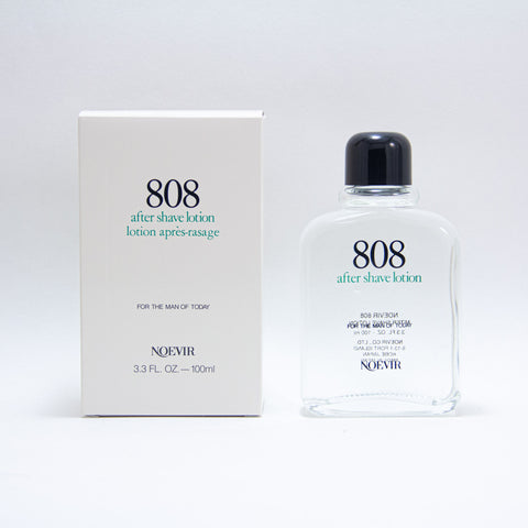 Noevir 808 After Shave Lotion, 3.3 fl oz:   After cleansing and especially shaving, it is very important to use the 808 After Shave Lotion to prevent any type of skin irritation. Skin is also very vulnerable after shaving and requires a gentle antiseptic to prevent bacterial infection. Skin feels cool, refreshed, clean, and is prepared to receive a light amount of hydration supplied by the 808 Skin Milk.