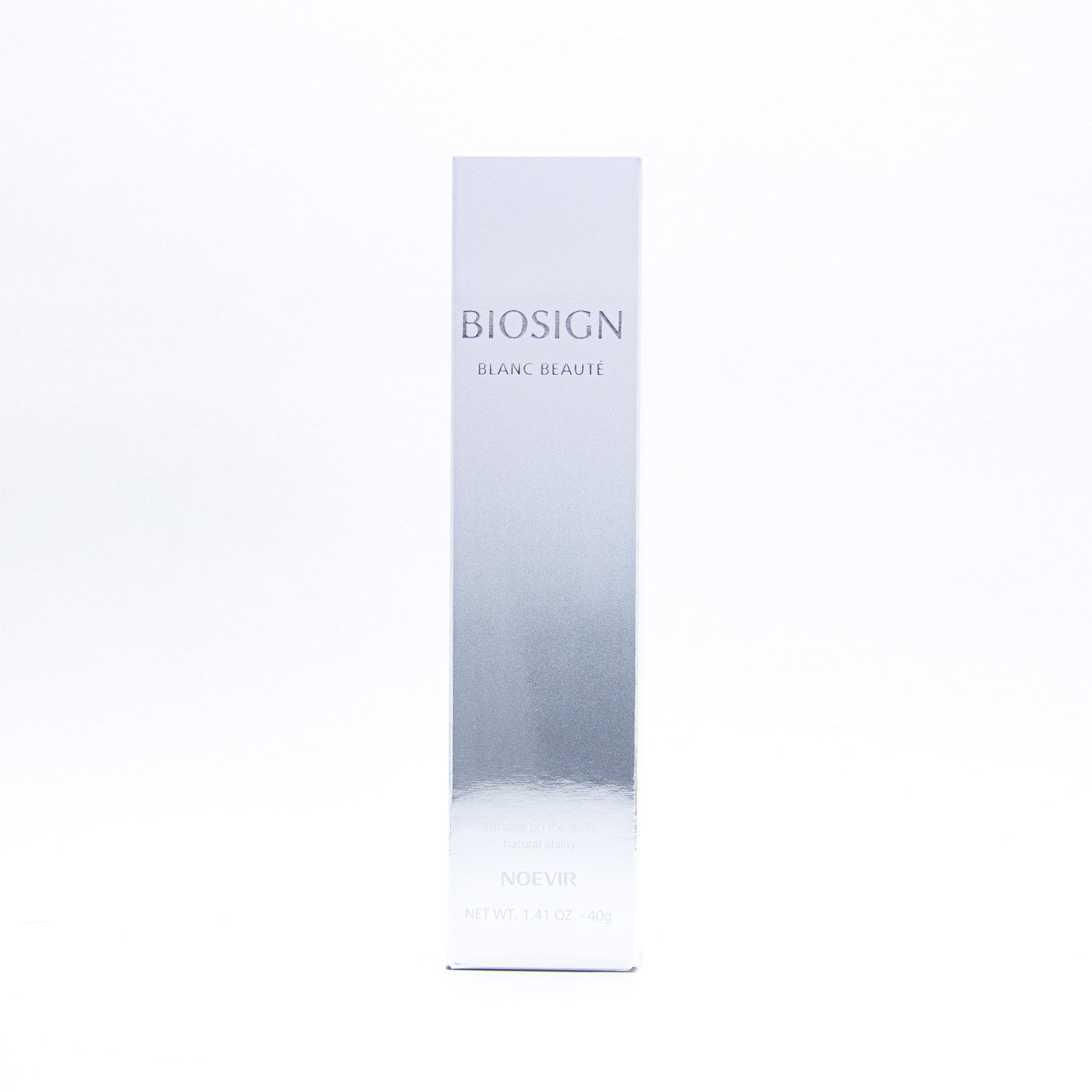 Noevir BioSign Blanc Beauté, 1.41 fl oz:   A super-charged brightening serum that reduces the appearance of age spots and discolorations, while promoting a beautiful, radiant complexion. This ground-breaking formula uses an advanced blend of vitamins, antioxidants and plant actives to target the source of dark spots and uneven skin tone, while helping to support the skin's natural mechanism to correct and recover.