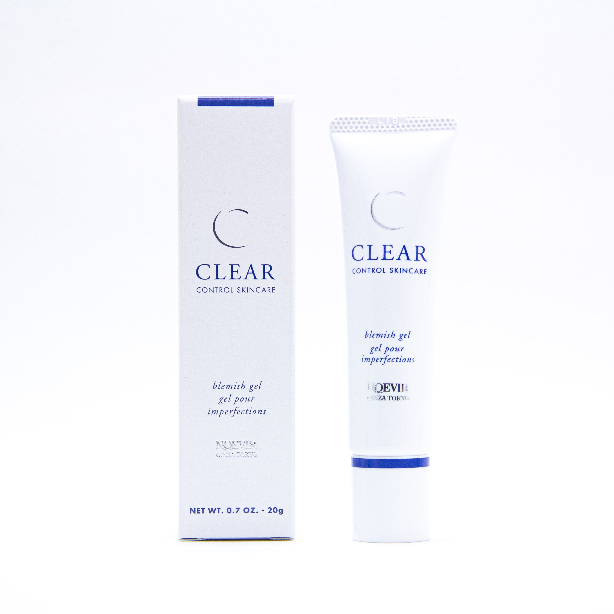 Noevir Clear Control Blemish Gel, 0.7 oz:   The Blemish Gel is an oil-free, clear gel formula that quickly penetrates the skin for maximum effectiveness. The clear gel allows for invisible protection day or night, to treat blemishes and help prevent breakouts.