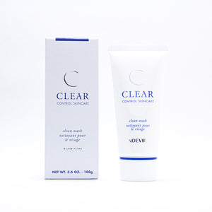 Noevir Clear Control Clean Wash, 3.5 oz:   This gentle cleanser lifts away impurities and excess oil that may attract bacteria and clog pores. Salicylic acid exfoliates the dead skin cells to reveal a healthier and smoother complexion.