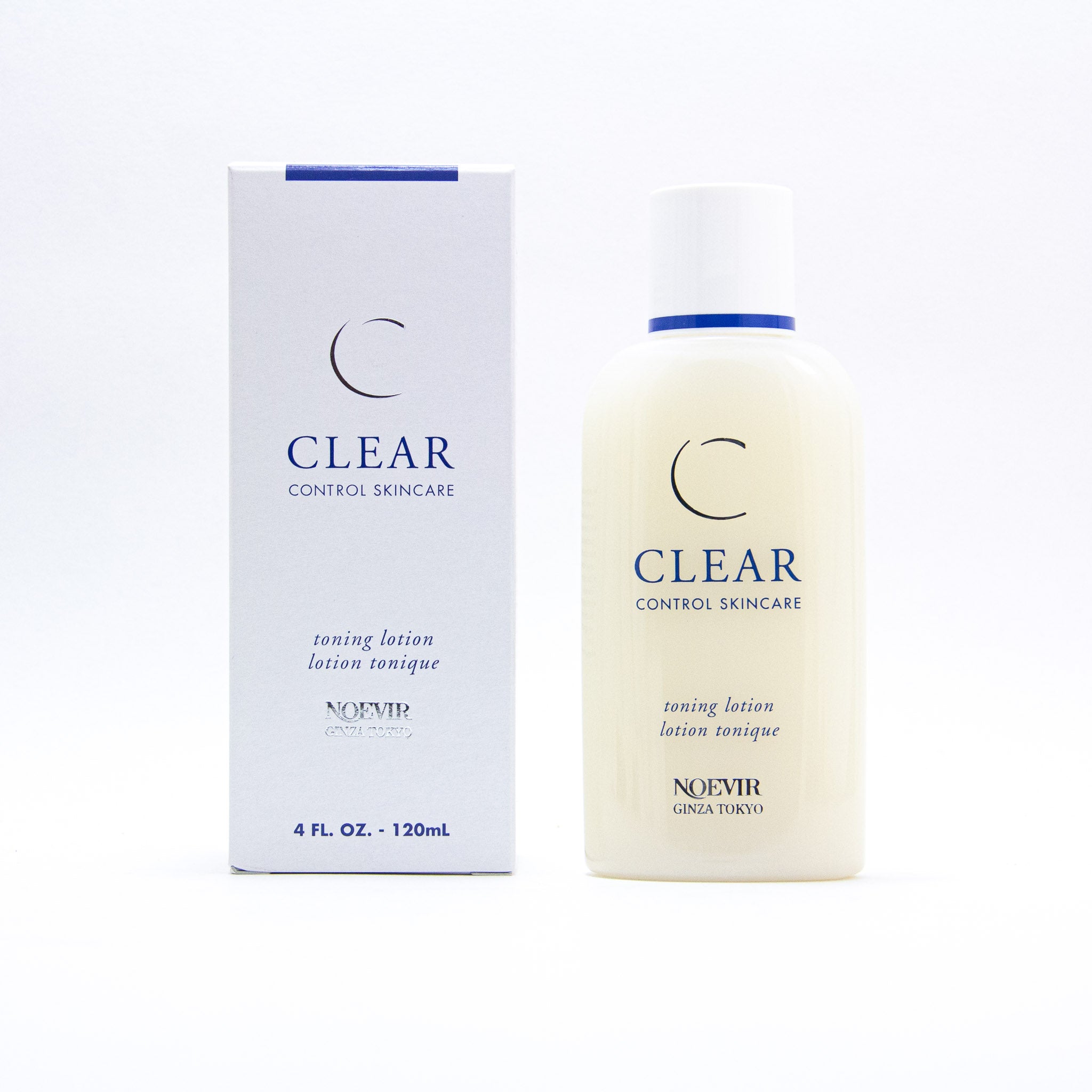 Noevir Clear Control Toning Lotion, 4 fl oz:   The Toning Lotion contains zinc oxide, with bacteria-fighting astringent qualities to promote a clearer complexion. Exfoliates, clarifies and controls shine to help minimize blemishes. 