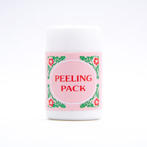 Peeling Pack (50g):   Similar to the Biore blackhead strips sold at retail stores, but instead of just placing a piece on your nose or  on a specific SPOT, this is great for anywhere on your face! It's a glue like texture that can be apply on the nose, around the nose, between the eyebrows, upper and lower chin, and the cheeks.  Apply as much as needed. Peeling Pack helps to eliminate dirty stain and to reduce the appearance of acne on the surface, including black and white heads.  It also pr