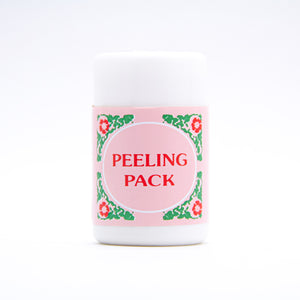 Peeling Pack (50g):   Similar to the Biore blackhead strips sold at retail stores, but instead of just placing a piece on your nose or  on a specific SPOT, this is great for anywhere on your face! It's a glue like texture that can be apply on the nose, around the nose, between the eyebrows, upper and lower chin, and the cheeks.  Apply as much as needed. Peeling Pack helps to eliminate dirty stain and to reduce the appearance of acne on the surface, including black and white heads.  It also pr
